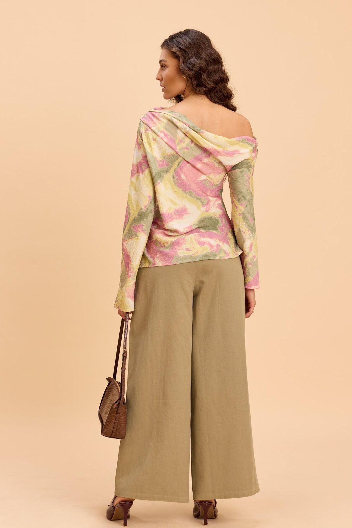 CELIA ONE SHOULDER VISCOSE NYLON TOP - Sunday Story