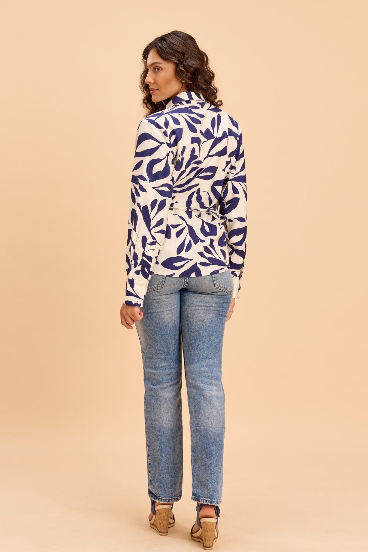 DAKOTA VISCOSE PRINTED WRAP SHIRT - Sunday Story