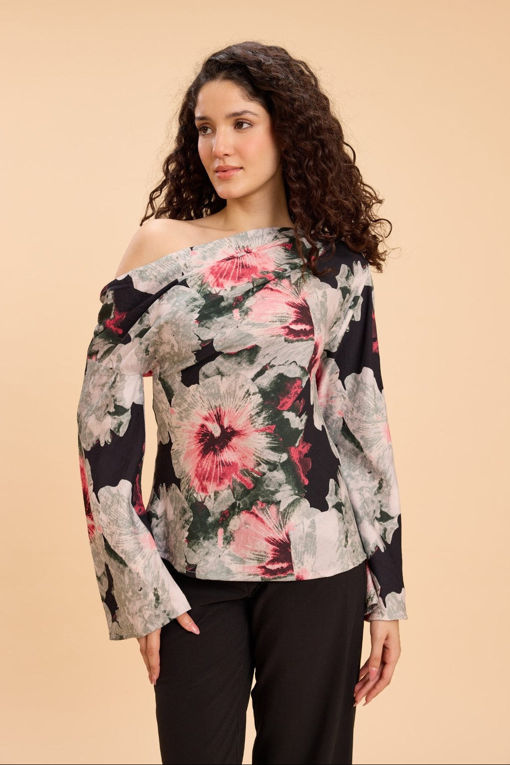 DANNI ONE SHOULDER VISCOSE NYLON TOP - Sunday Story