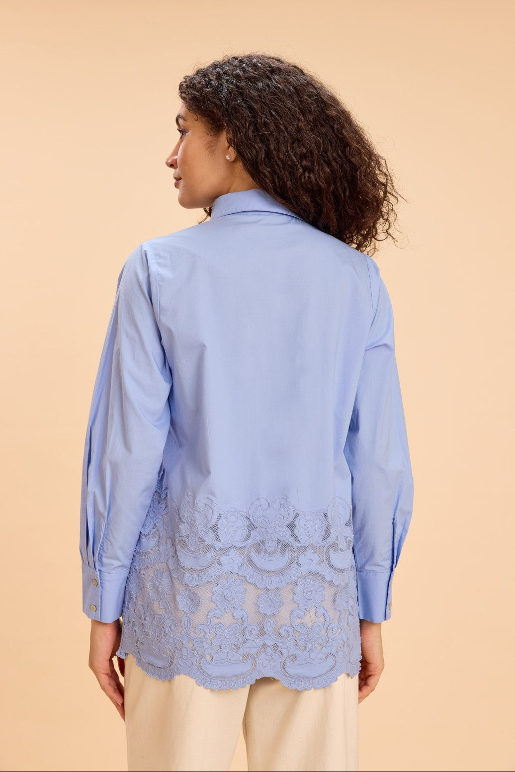 BRIE CUTWORK EMBROIDERED COTTON SHIRT - Sunday Story