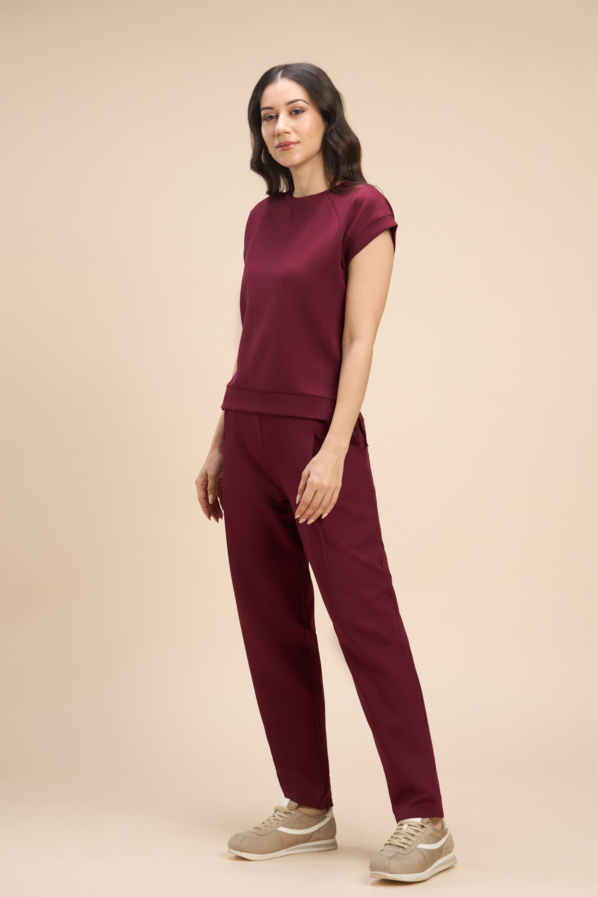 HELEN SWEAT CO-ORD WITH PLEATED TAPERED PANTS - Sunday Story