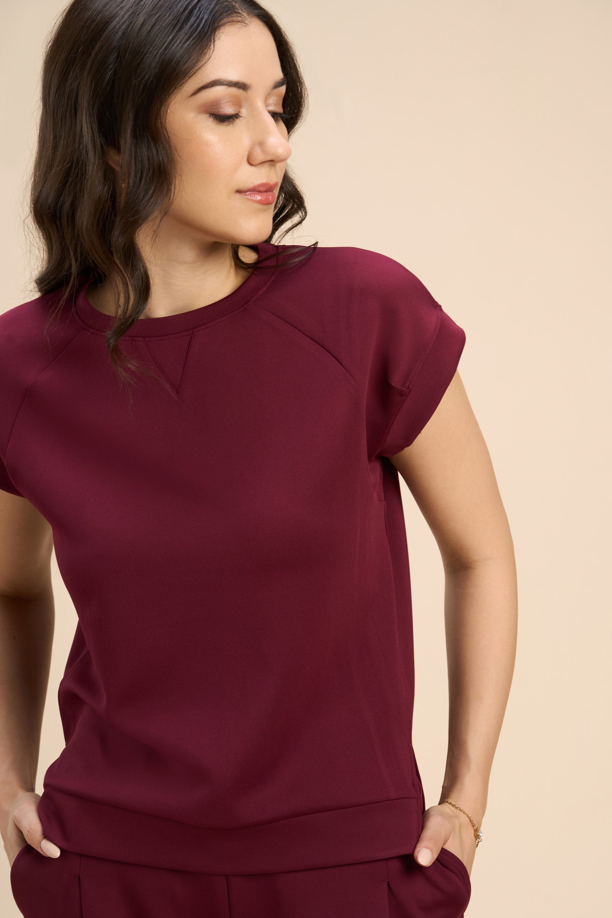 HELEN SWEAT CO-ORD WITH PLEATED TAPERED PANTS - Sunday Story