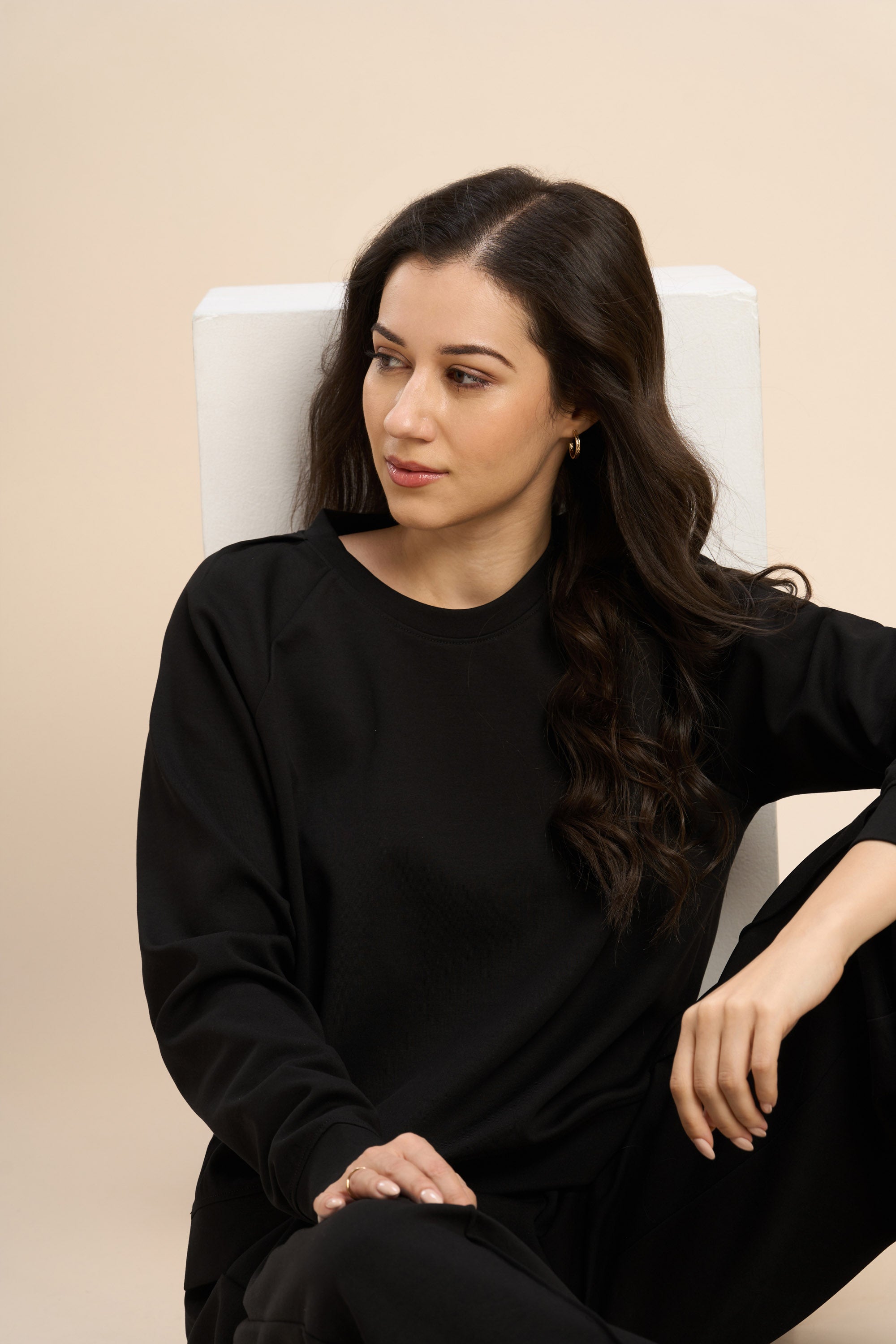 JOAN JERSEY TRAVEL CO-ORD WITH PLEATED RAGLAN SLEEVES - Sunday Story