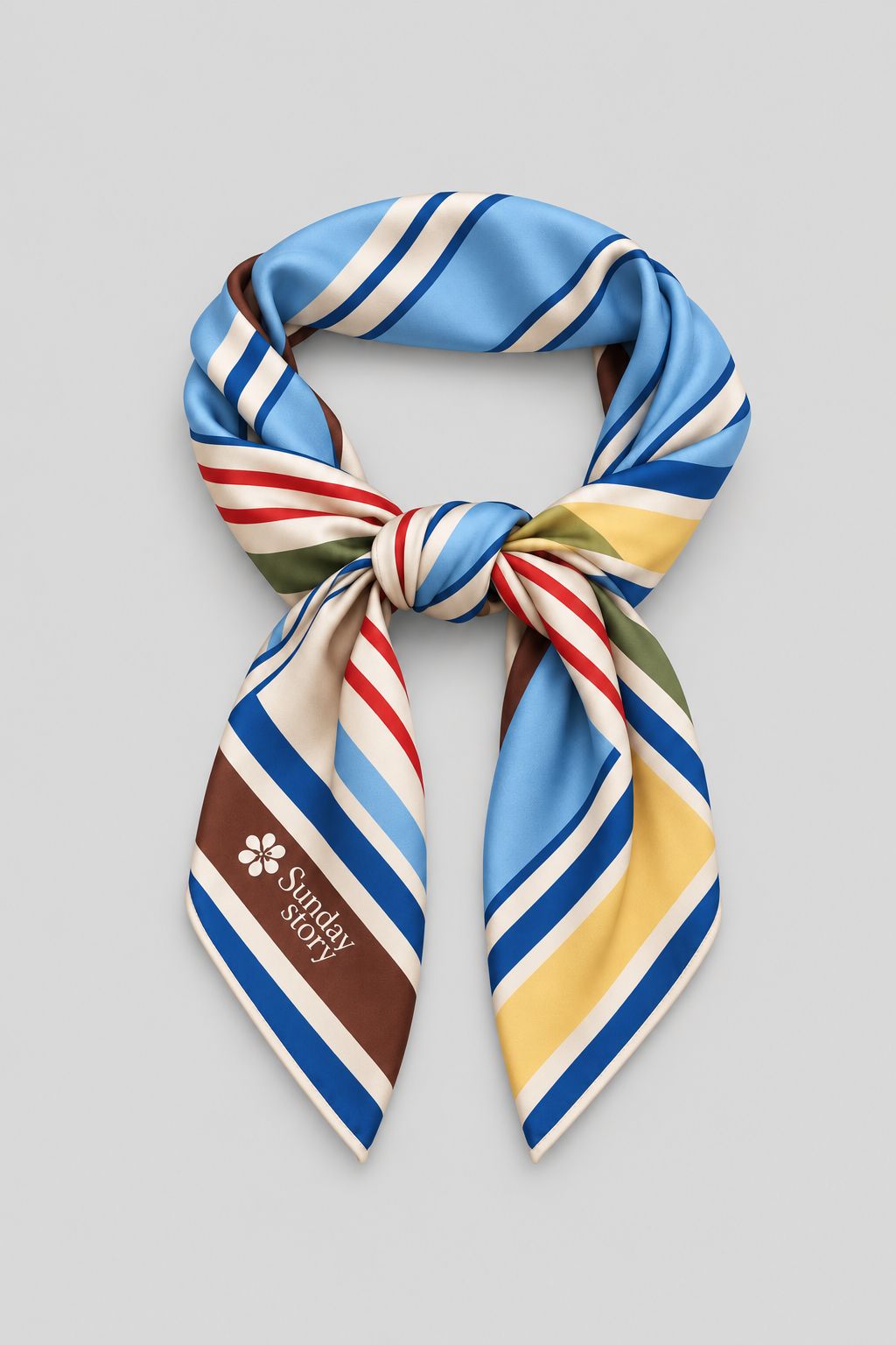 BANE MULTI STRIPE PRINTED SCARF - Sunday Story