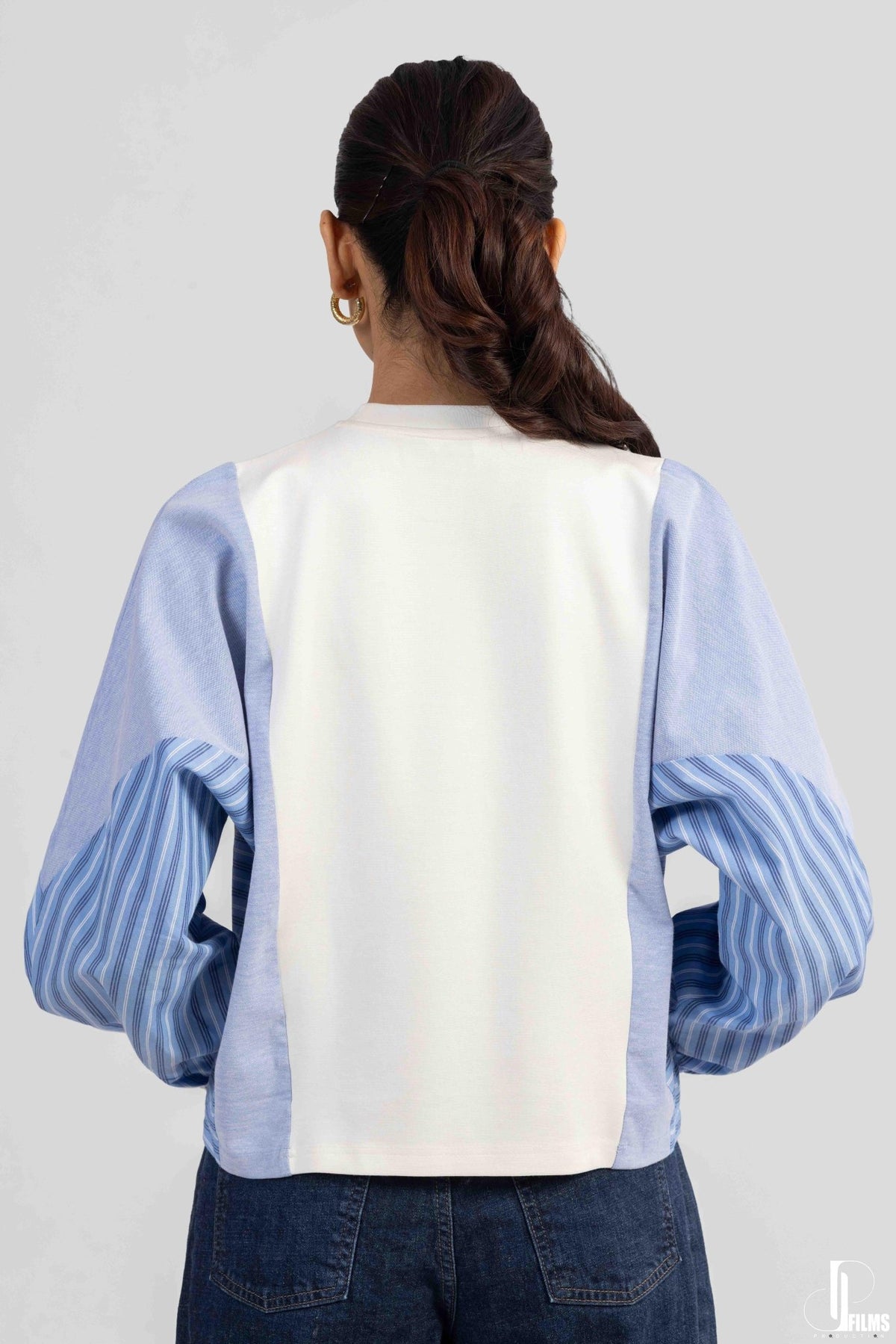 BELLA STRIPE MIX SWEATSHIRT - Sunday Story