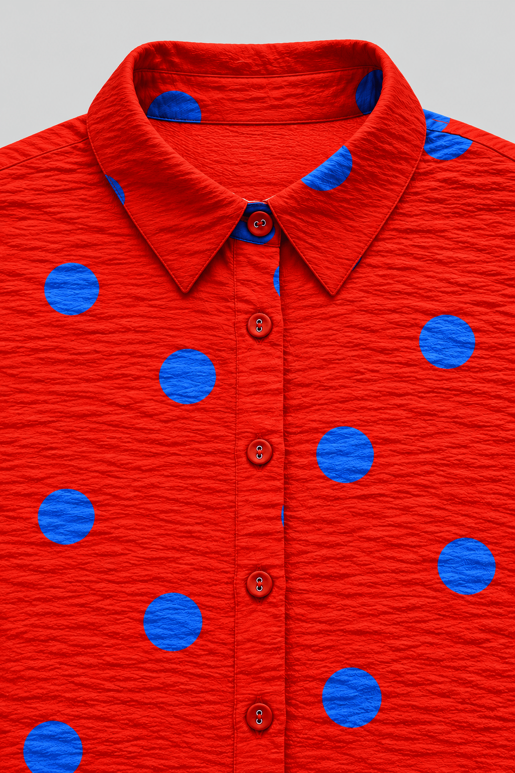 BELLE OVERSIZED POLKA PRINT VISCOSE SHIRT WITH SPLIT BACK - Sunday Story