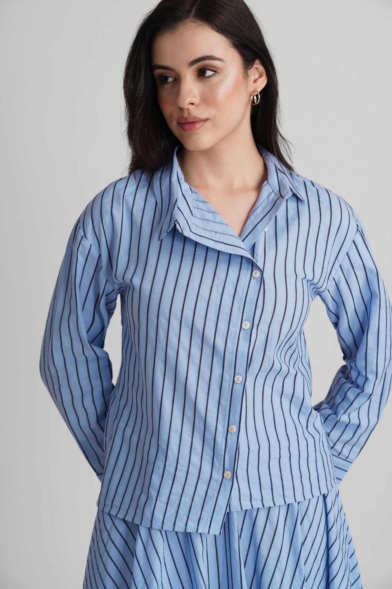BRIONY CO-ORD SET IN COTTON STRIPES - Sunday Story