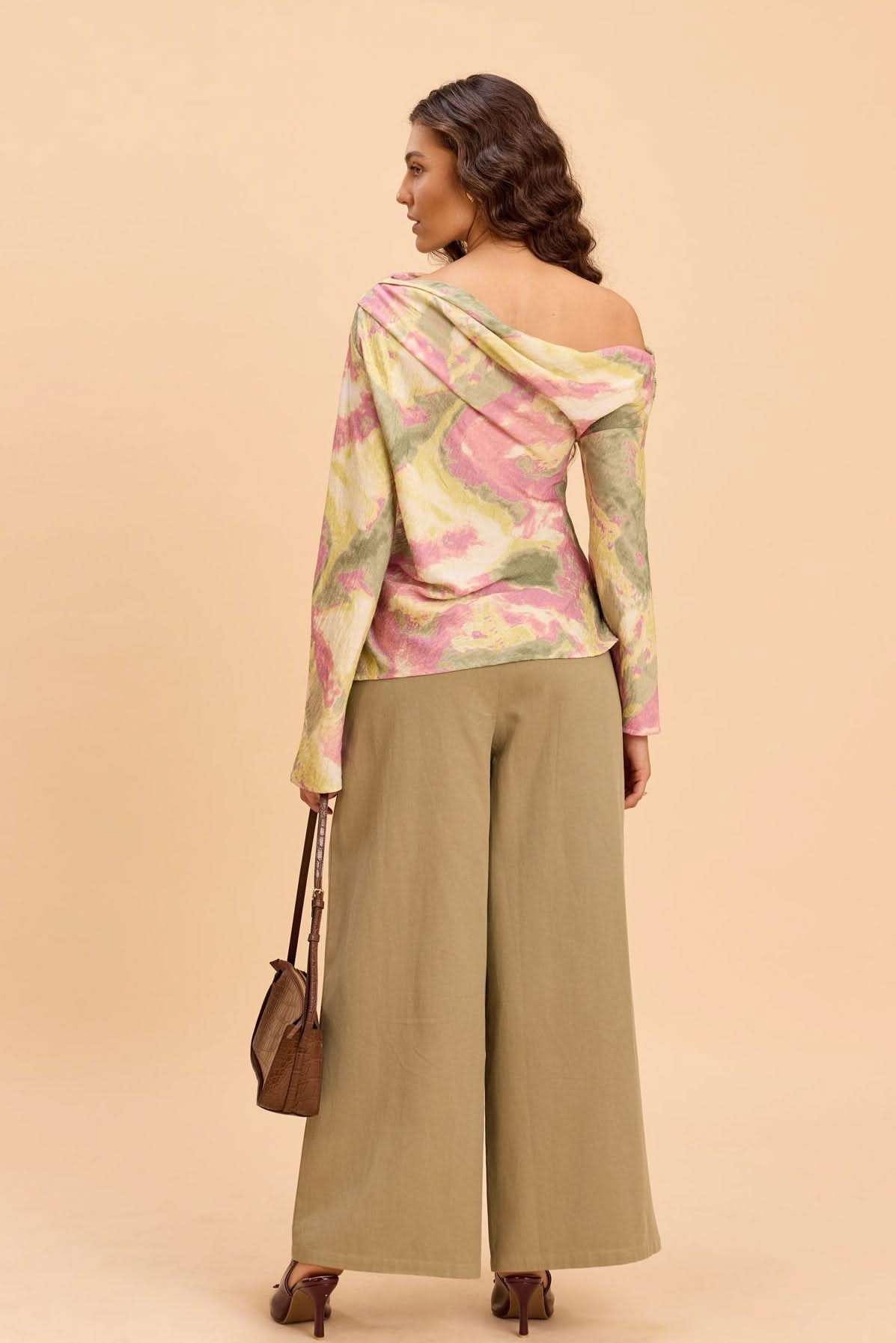 CELIA ONE SHOULDER VISCOSE NYLON TOP - Sunday Story