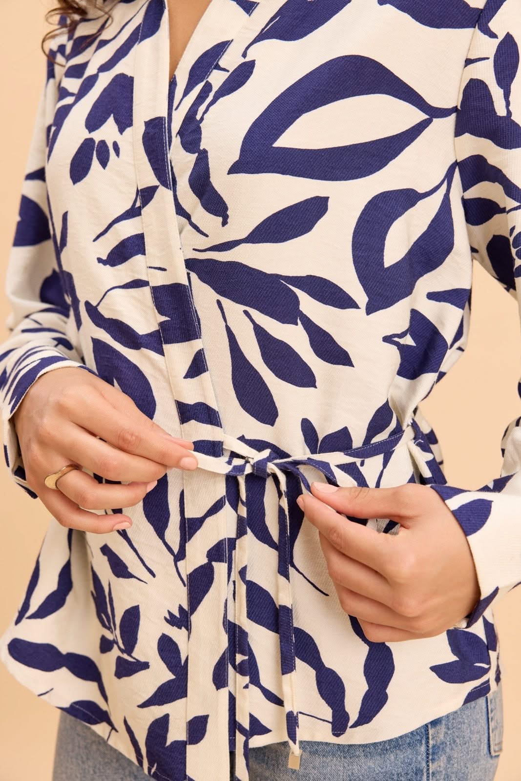 DAKOTA VISCOSE PRINTED WRAP SHIRT - Sunday Story