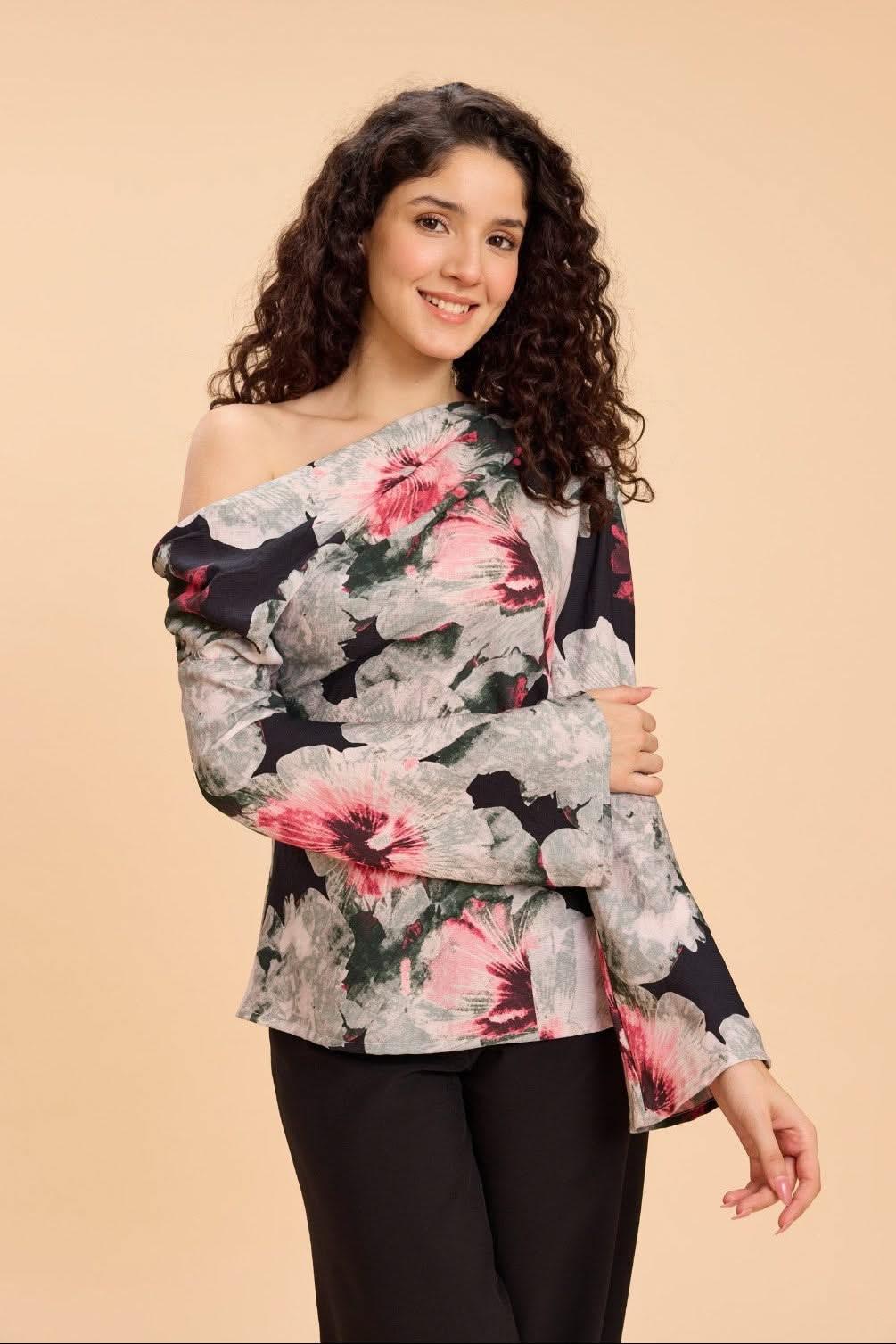 DANNI ONE SHOULDER VISCOSE NYLON TOP - Sunday Story
