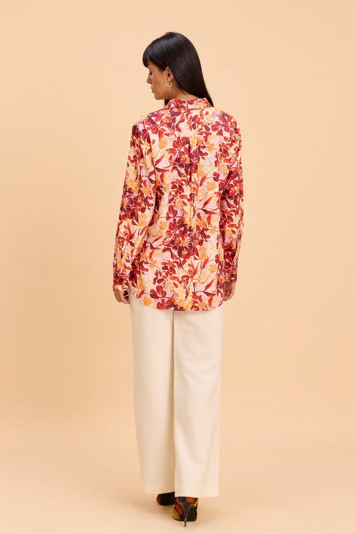 DARBY LINEN FLORAL PRINTED SHIRT - Sunday Story