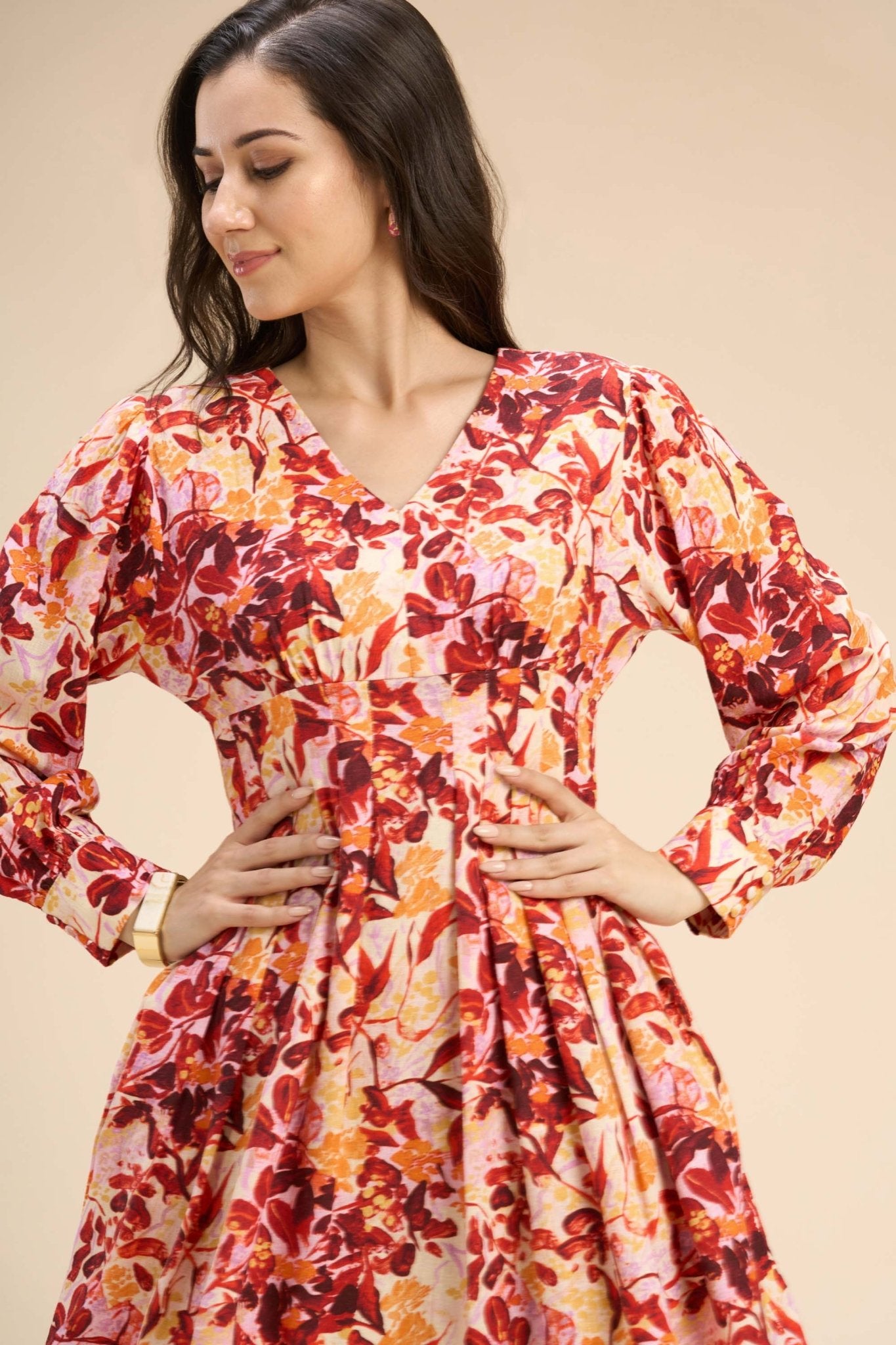 DARBY LINEN FLORAL PRINTED SHORT DRESS - Sunday Story