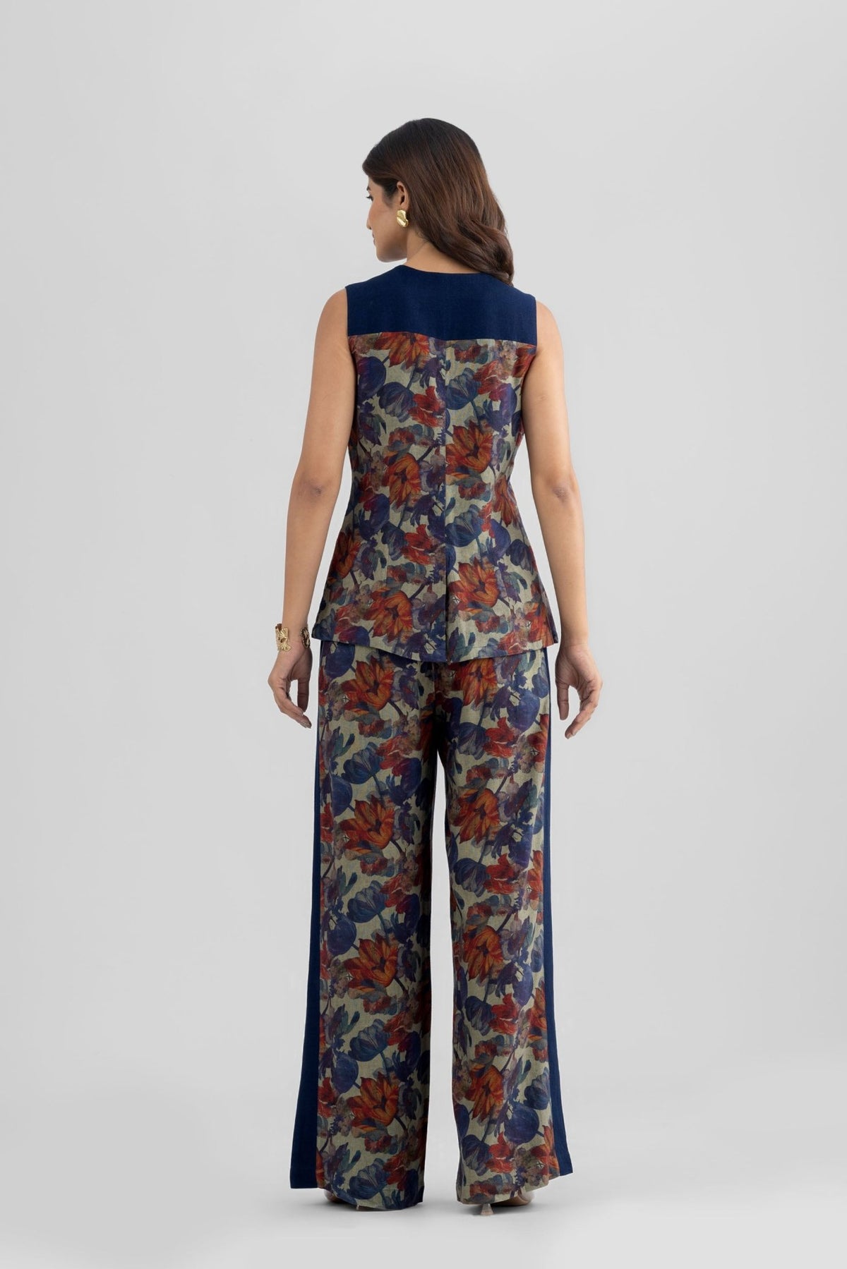 PAIGE PRINTED VISCOSE LINEN CO-ORD SET WITH CONTRAST DETAILING - Sunday Story