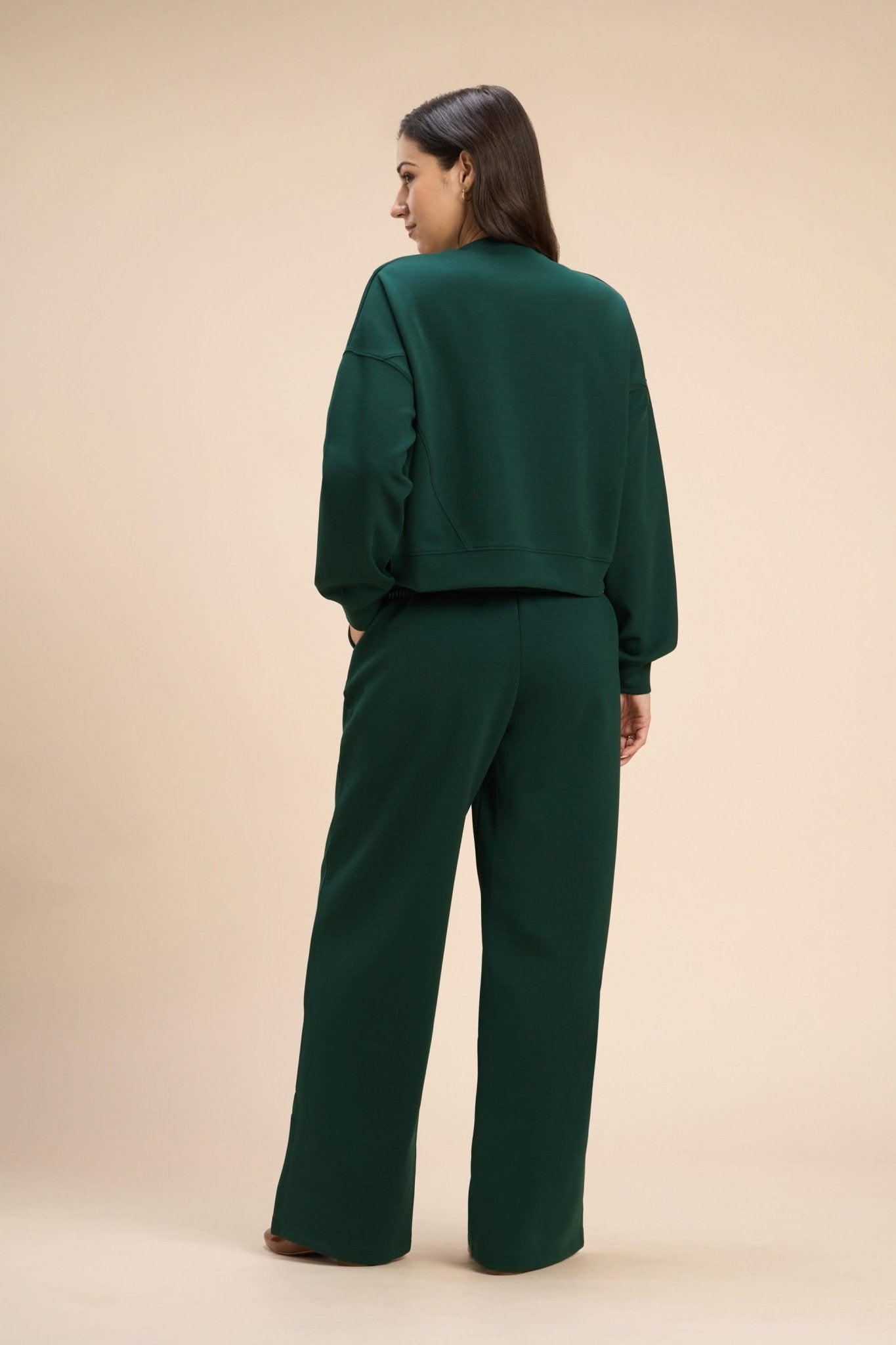 PAMMY JERSEY TRAVEL CO-ORD WITH WIDE LEG PINKTUCK PANTS - Sunday Story