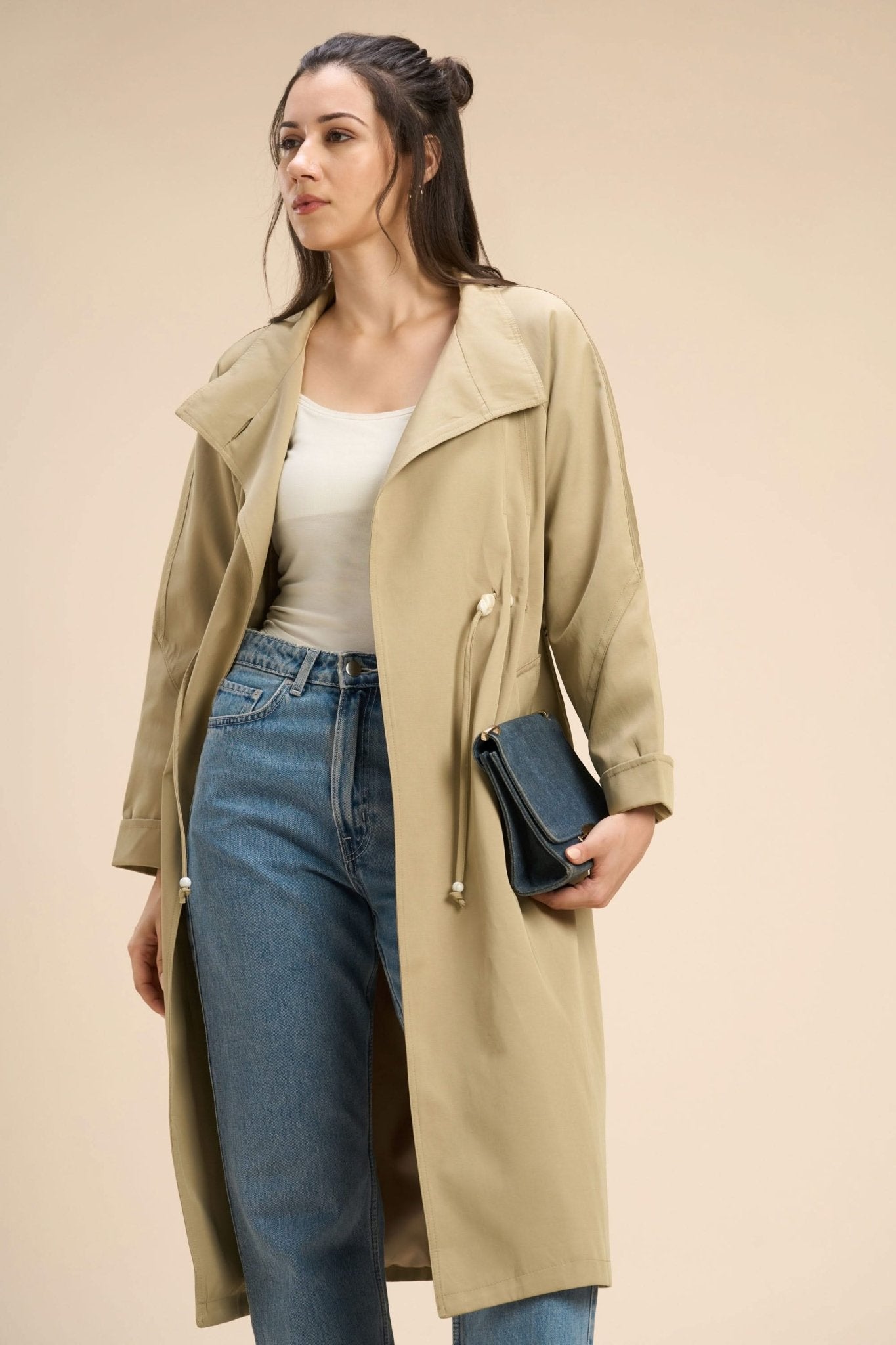 RESSE TRENCH COAT WITH A UNIQUE DRAWSTRING DETAIL - Sunday Story