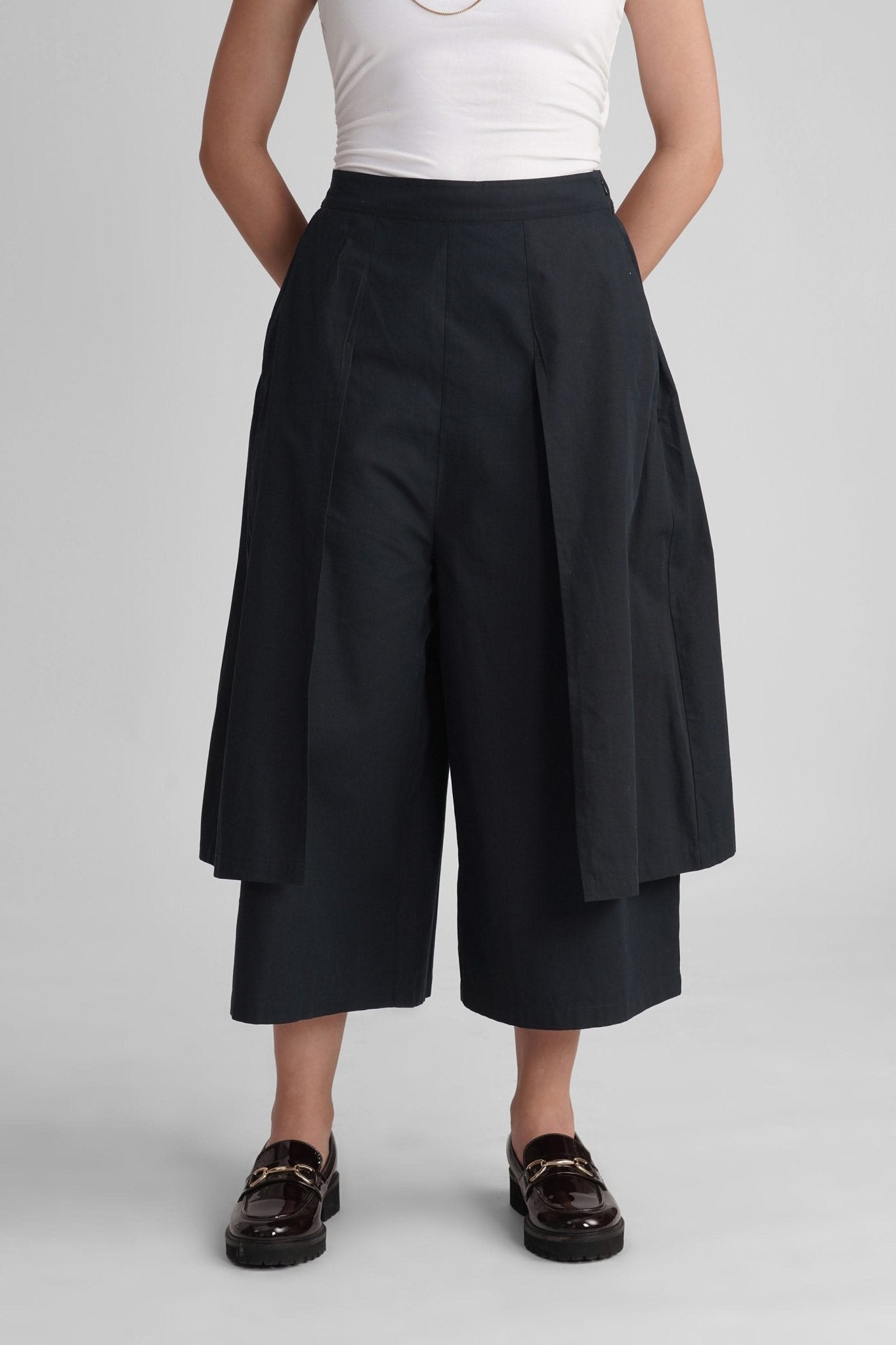 TOKYO PANELED WIDE ANKLE COTTON PANT - Sunday Story