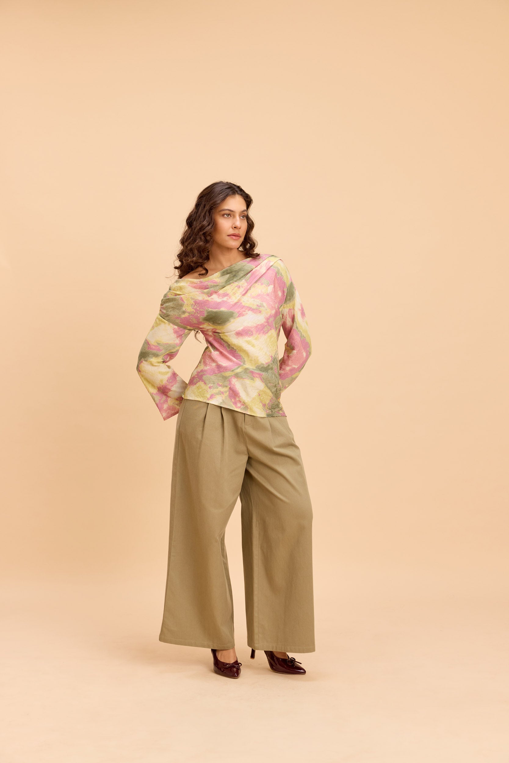 AMARA WRAP WIDE ANKLE PANTS - Sunday Story