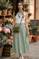 FALLON SKIRT IN COTTON GINGHAM CHECKS