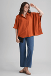 ANNE KAFTAN SHIRT WITH STATEMENT BUTTONS