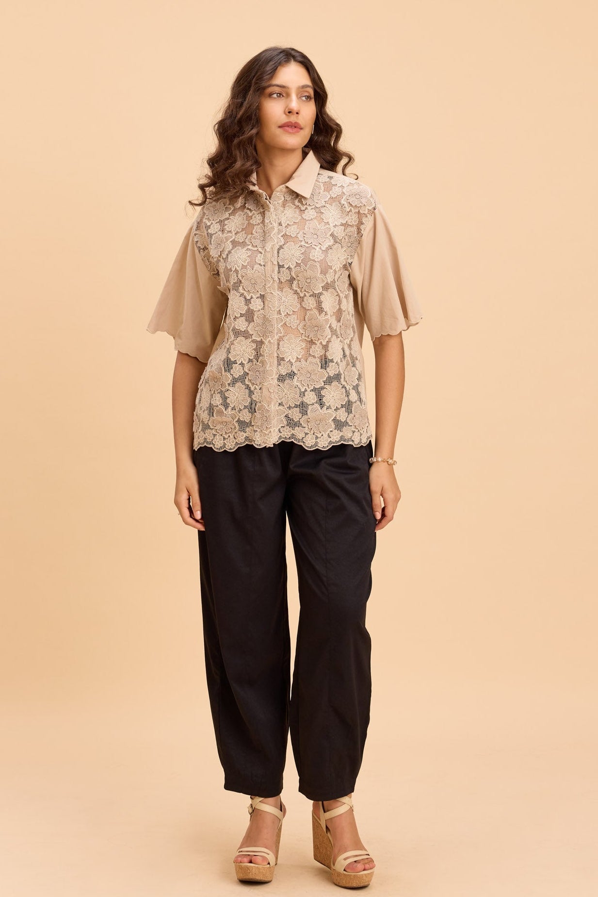 TULIP 3D FLORAL LACE SHIRT – Sunday Story