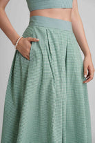 FALLON CO-ORD SET IN COTTON GINGHAM CHECKS - Sunday Story