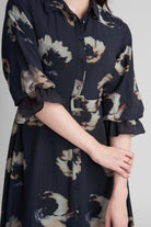 ASPER VISCOSE DOBBY PRINTED A-LINE MAXI DRESS - Sunday Story