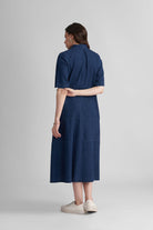 CALLIN  A-LINE MAXI PANELLED DENIM DRESS - Sunday Story
