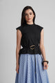 GWEN COTTON TSHIRT WITH DETACHABLE BELT