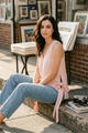 ORANA V-NECK STRIPED BIB TOP