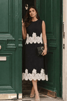 ALVA BLACK & WHITE CONTRAST LACE SKIRT CO-ORD SET - Sunday Story