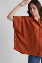 ANNE KAFTAN SHIRT WITH STATEMENT BUTTONS - Sunday Story