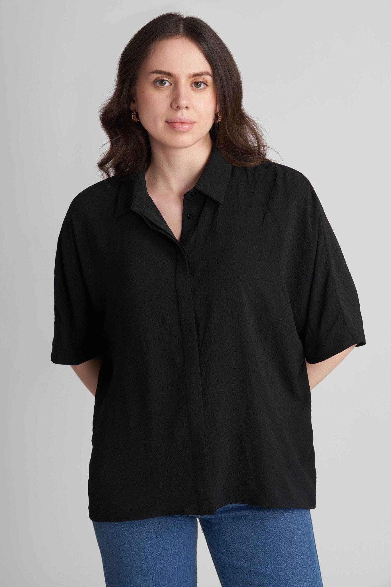 ANNE KAFTAN SHIRT WITH STATEMENT BUTTONS - Sunday Story