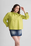 AQUILA OVERSIZED COTTON SHIRT WITH BEAD WORK EMBROIDERY - Sunday Story