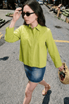 AQUILA OVERSIZED COTTON SHIRT WITH BEAD WORK EMBROIDERY - Sunday Story