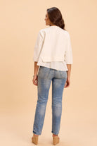 ATHENA ASYMMETRIC PEPLUM FAUX LAYERED TSHIRT - Sunday Story