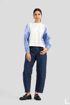 BELLA STRIPE MIX SWEATSHIRT - Sunday Story