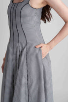 BENNET PANNELLED FIT AND FLARED COTTON MAXI DRESS - Sunday Story