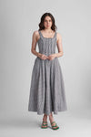 BENNET PANNELLED FIT AND FLARED COTTON MAXI DRESS - Sunday Story