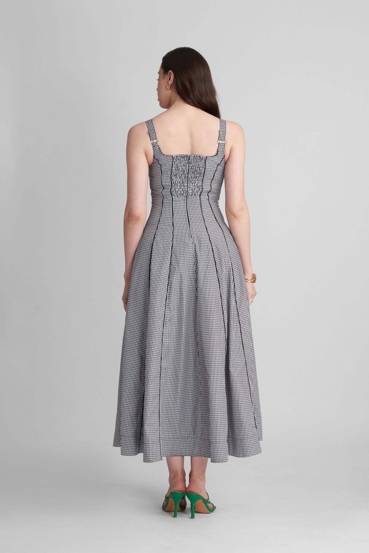 BENNET PANNELLED FIT AND FLARED COTTON MAXI DRESS - Sunday Story