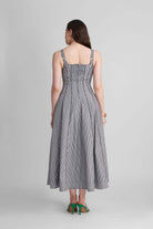 BENNET PANNELLED FIT AND FLARED COTTON MAXI DRESS - Sunday Story