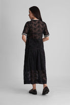 BERNICE EMBROIDERED VISCOSE ORGANZA SHIRT AND PLEATED MIDI SKIRT CO-ORD SET - Sunday Story