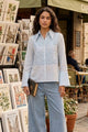 BLAIR 3D FLORAL LACE VISCOSE NYLON SHIRT