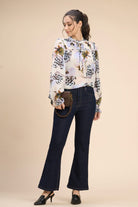 BREA VISCOSE GEORGETTE SMOCKED POET BLOUSE - Sunday Story
