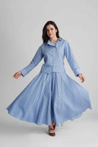 BRIONY CO-ORD SET IN COTTON STRIPES - Sunday Story
