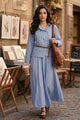 BRIONY CO-ORD SET IN COTTON STRIPES