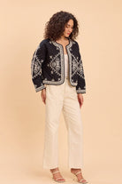 CAYLEE QUILTED EMBROIDERED JACKET - Sunday Story