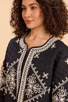 CAYLEE QUILTED EMBROIDERED JACKET - Sunday Story