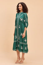 CORI MODAL MIDI DRESS WITH INTRICATE EMBROIDERY - Sunday Story
