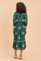 CORI MODAL MIDI DRESS WITH INTRICATE EMBROIDERY - Sunday Story
