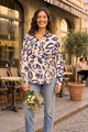 DAKOTA VISCOSE PRINTED WRAP SHIRT